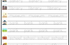Places 1 Word Tracing Worksheet Ezpzlearn