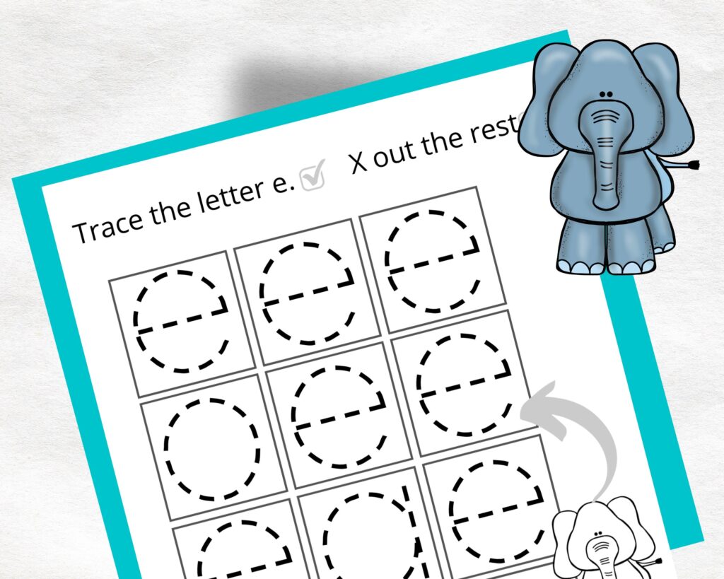 Preschool Worksheets Tracing Letter E Worksheets Alphabet Tracing ...