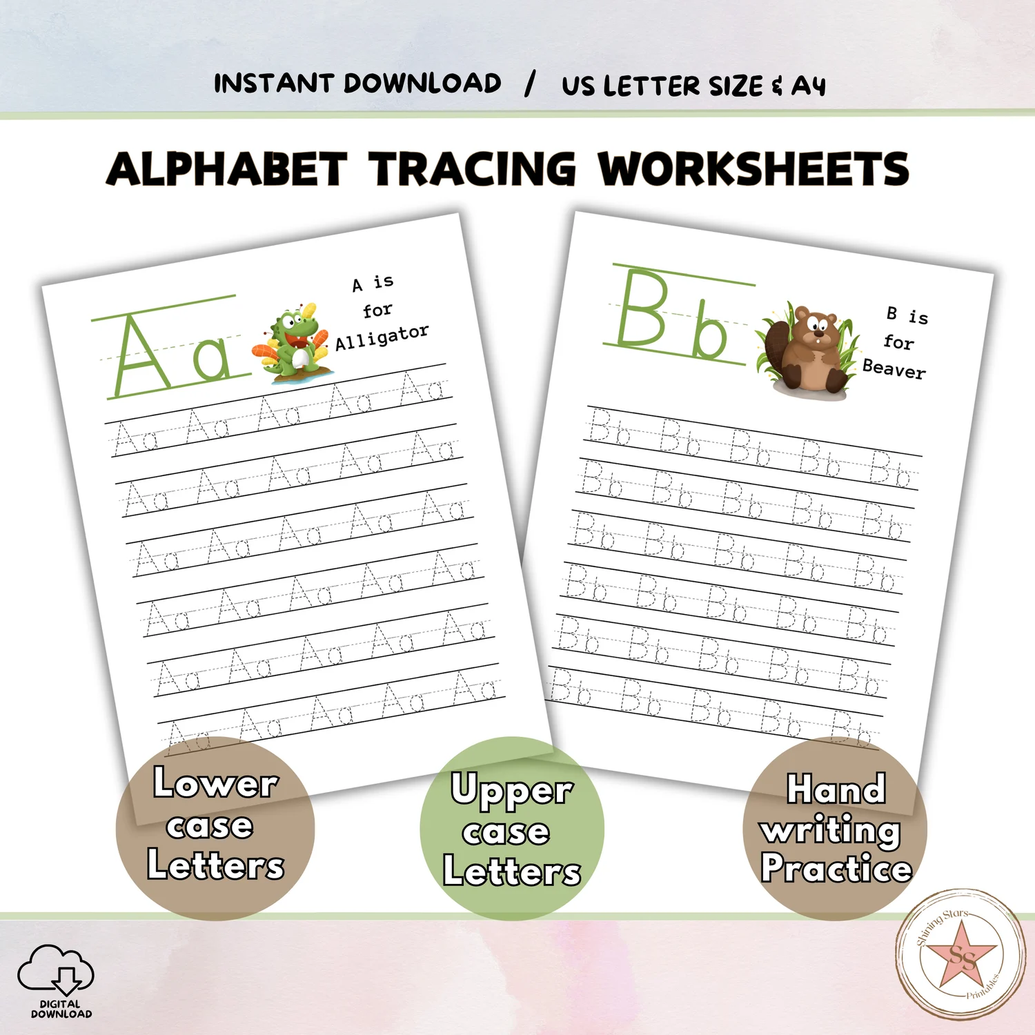 Printable Letter Tracing Worksheets For Preschoolers