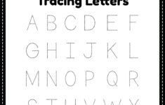 Printable Tracing Letters Printable Party Favors