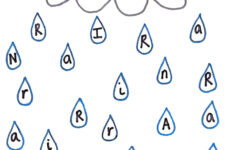 R Is For Rain Letter R Alphabet Worksheet Preschool Homeschool Toddlers Etsy