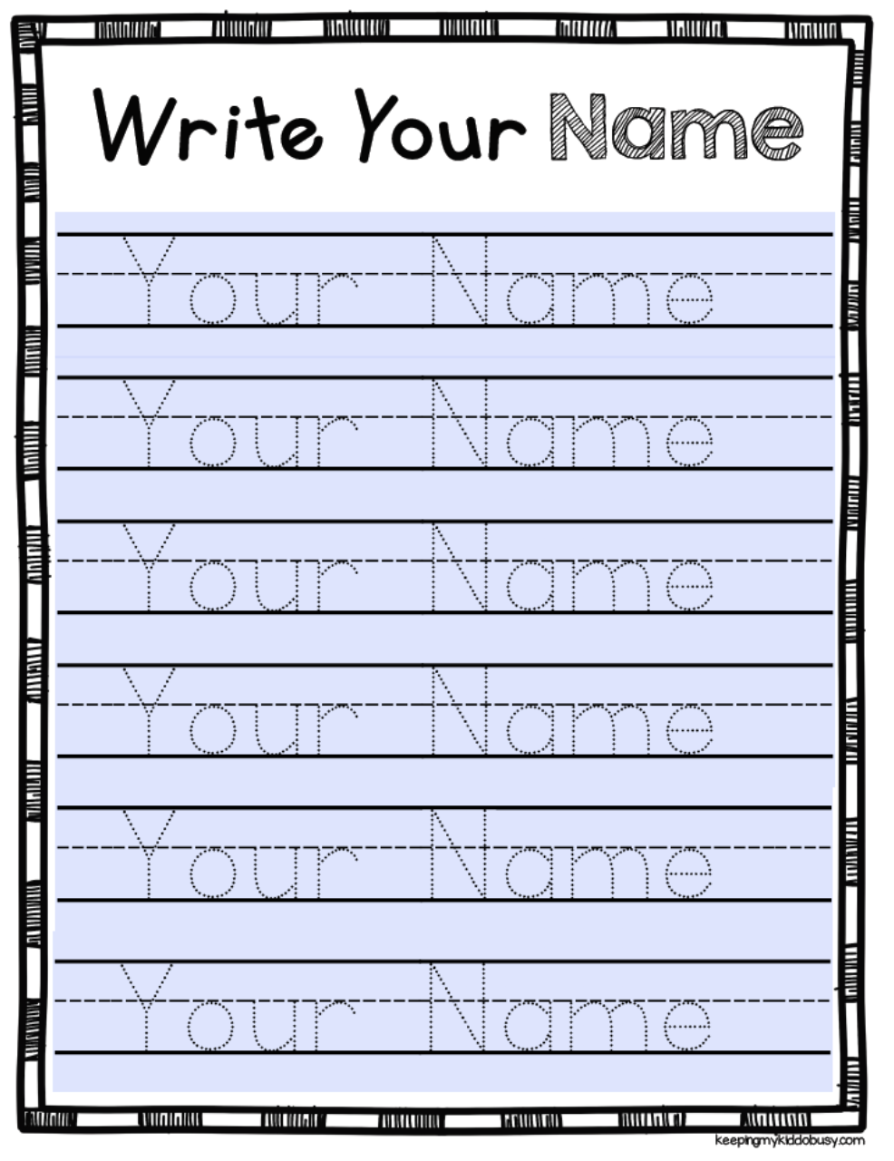 Sheets With Lines Custom Name Tracing Worksheet Handwriting Practice Sheet Canada Name Tracing Practice Pdf