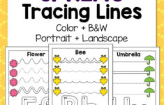 Spring Tracing Worksheets For Preschool Mamas Learning Corner