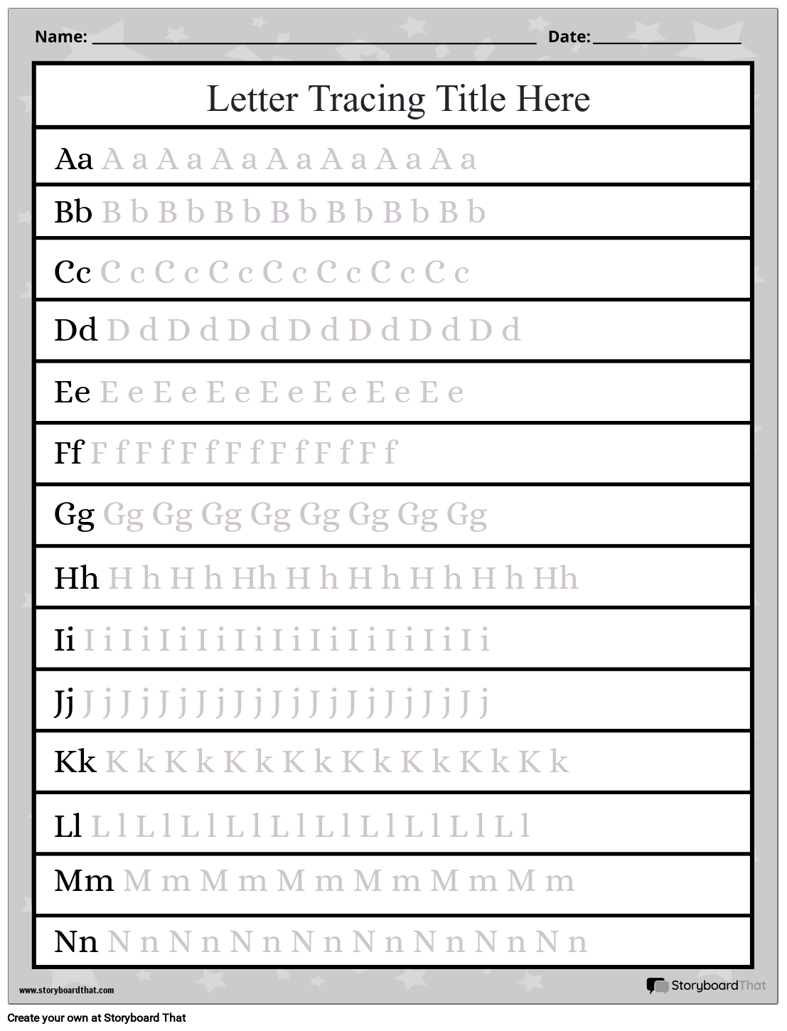 Simple Letter Tracing Worksheet Printables