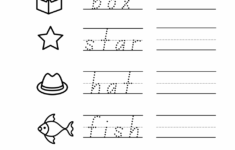 Trace And Write Words Spelling Worksheets