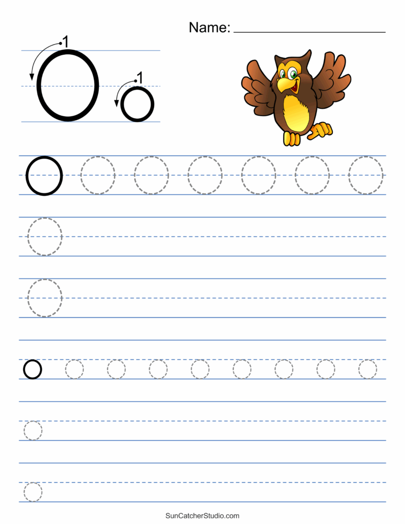 Tracing Alphabet Letters Printable Handwriting Worksheets Free ...