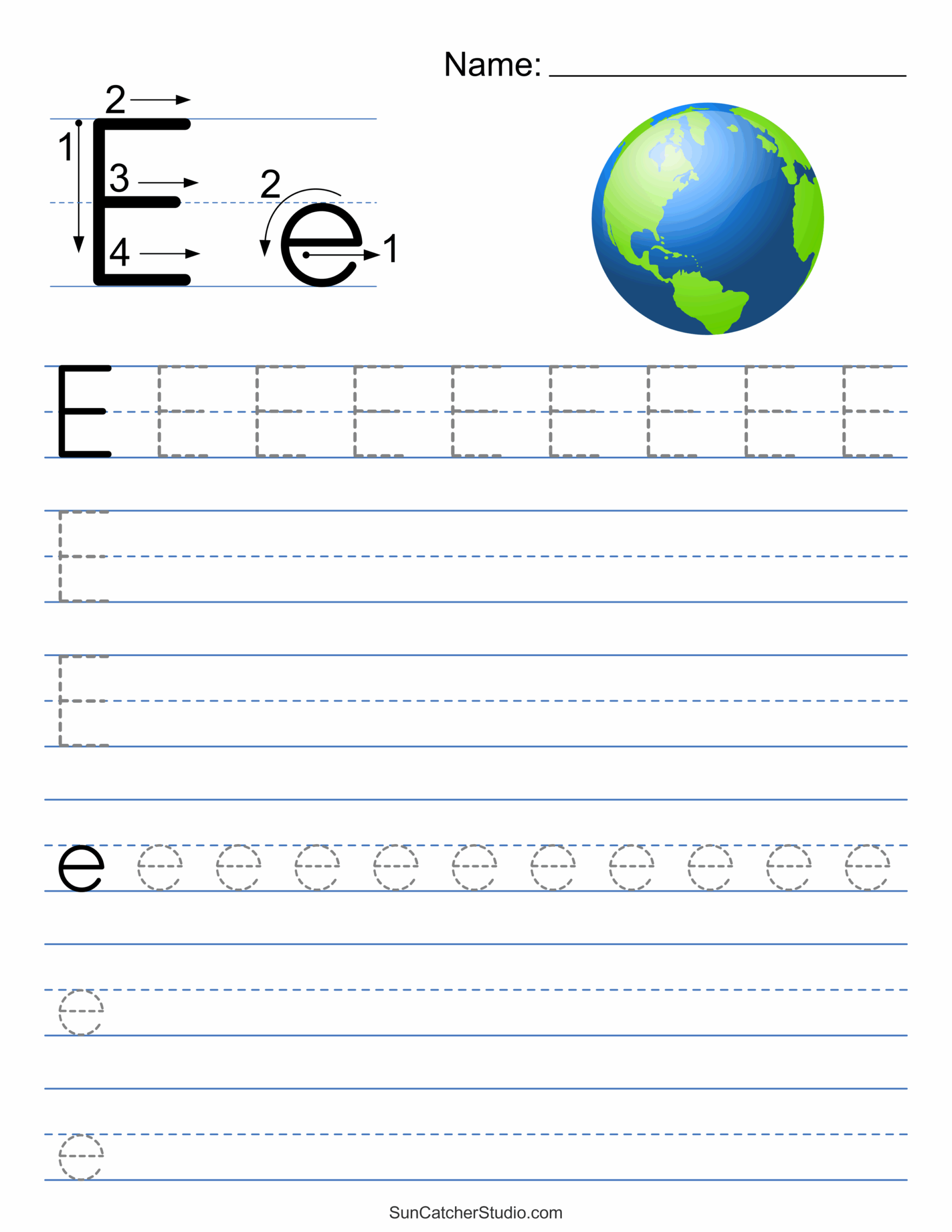 Tracing Alphabet Letters Printable Handwriting Worksheets Free Printables Monograms Design Tools Patterns DIY Projects