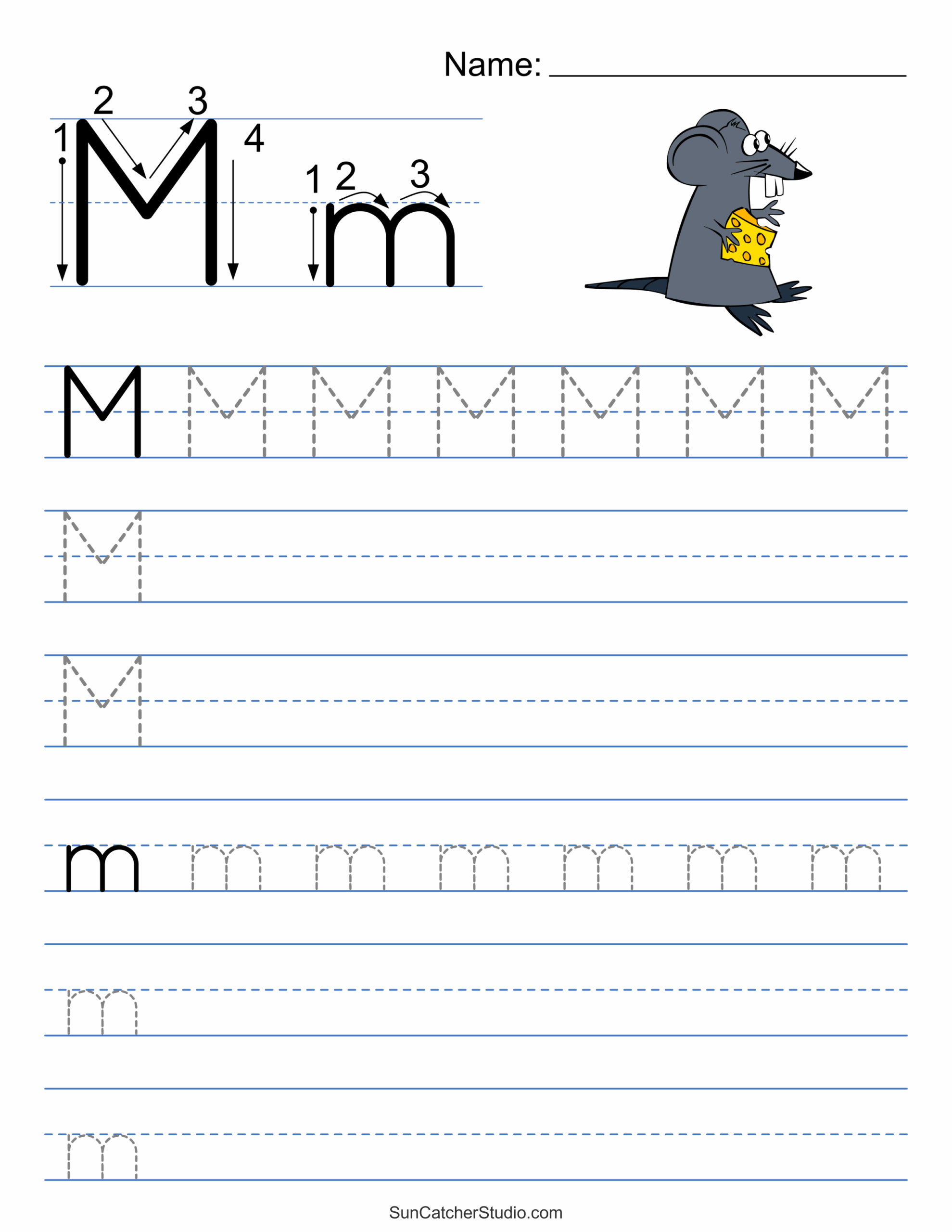 Tracing Alphabet Letters Printable Handwriting Worksheets Free Printables Monograms Design Tools Patterns DIY Projects