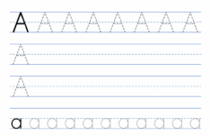Tracing Alphabet Letters Printable Handwriting Worksheets Free Printables Monograms Design Tools Patterns DIY Projects