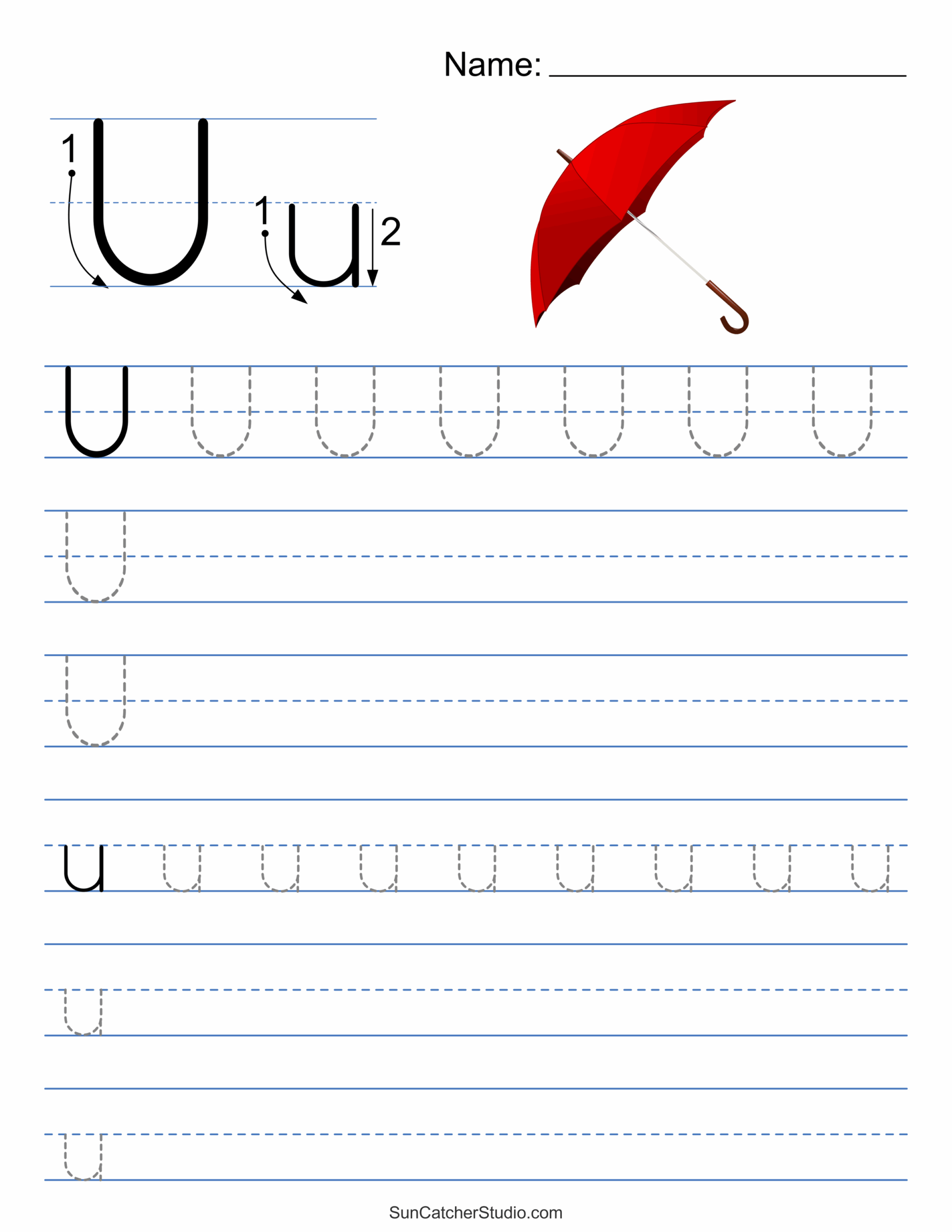 Tracing Alphabet Letters Printable Handwriting Worksheets Free Printables Monograms Design Tools Patterns DIY Projects