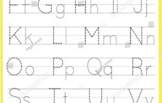 Tracing Alphabet Letters Worksheet All Alphabet Stock Vector Royalty Free 2247505489 Shutterstock