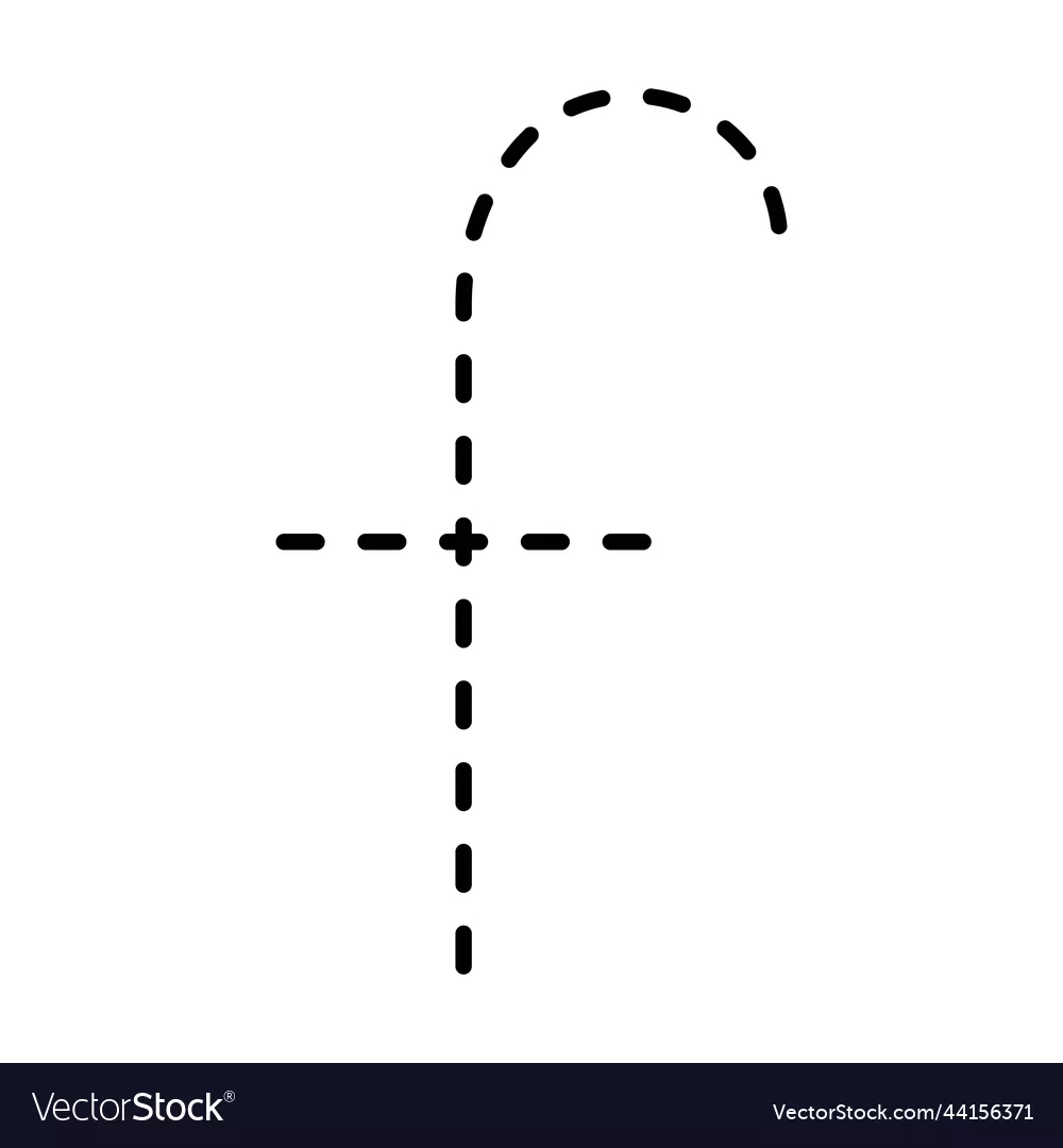 Tracing Alphabet Lowercase Small Letter F Vector Image