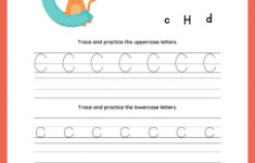 Tracing Letter C Worksheets For Preschool