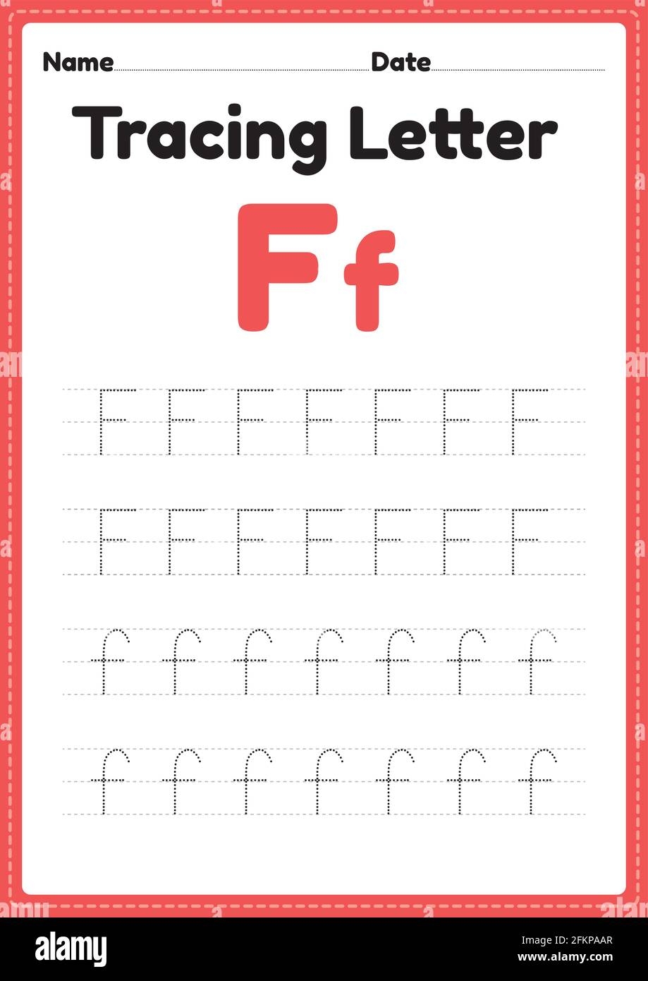 Tracing Letter F Hi res Stock Photography And Images Alamy