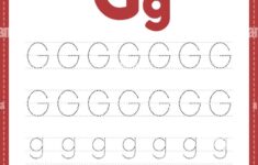 Tracing Letter G Alphabet Worksheet For Kindergarten And Preschool Kids For Handwriting Practice And Educational Activities In A Printable Page Illust Stock Vector Image Art Alamy