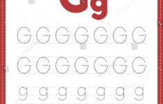 Tracing Letter G Alphabet Worksheet Kindergarten Stock Illustration 1966970488 Shutterstock