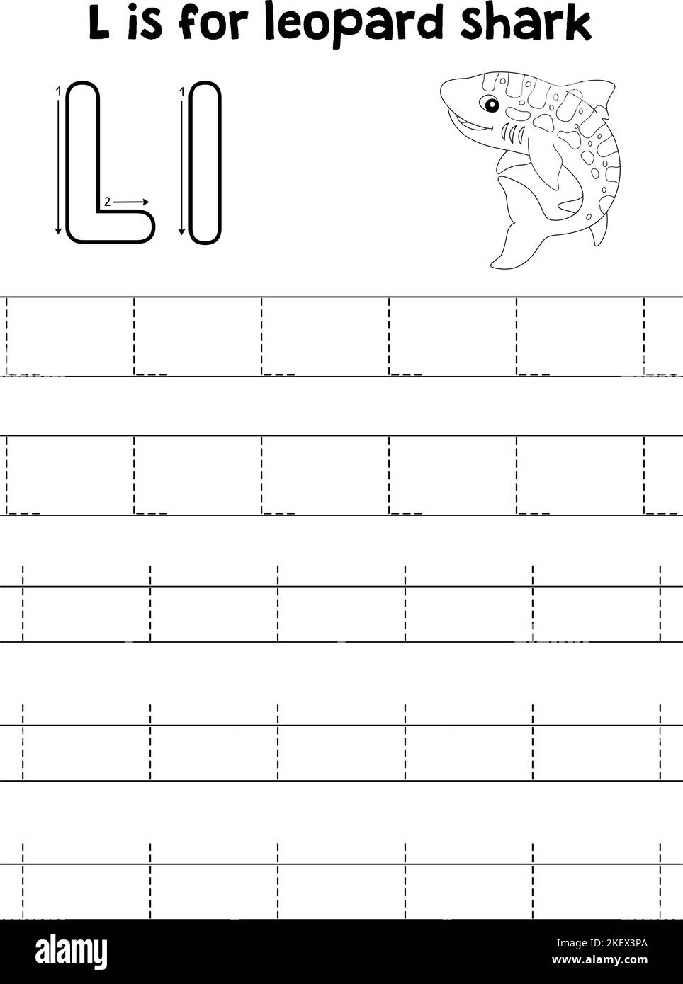 Tracing Letter L Cut Out Stock Images Pictures Alamy