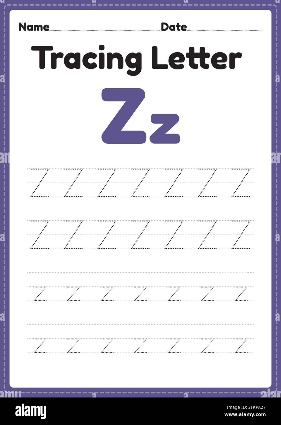 Letter Z Tracing Worksheet