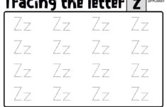 Tracing Letter Z Worksheet
