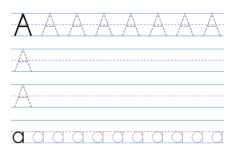 Tracing Letters Printable Printable Party Favors