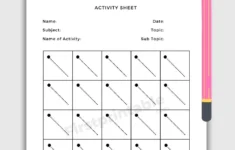 Tracing Lines Worksheets For 3 Year Olds