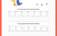 Tracing The Letter T Worksheets For Preschool