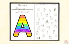 Tracing The Letters In My Name Worksheets
