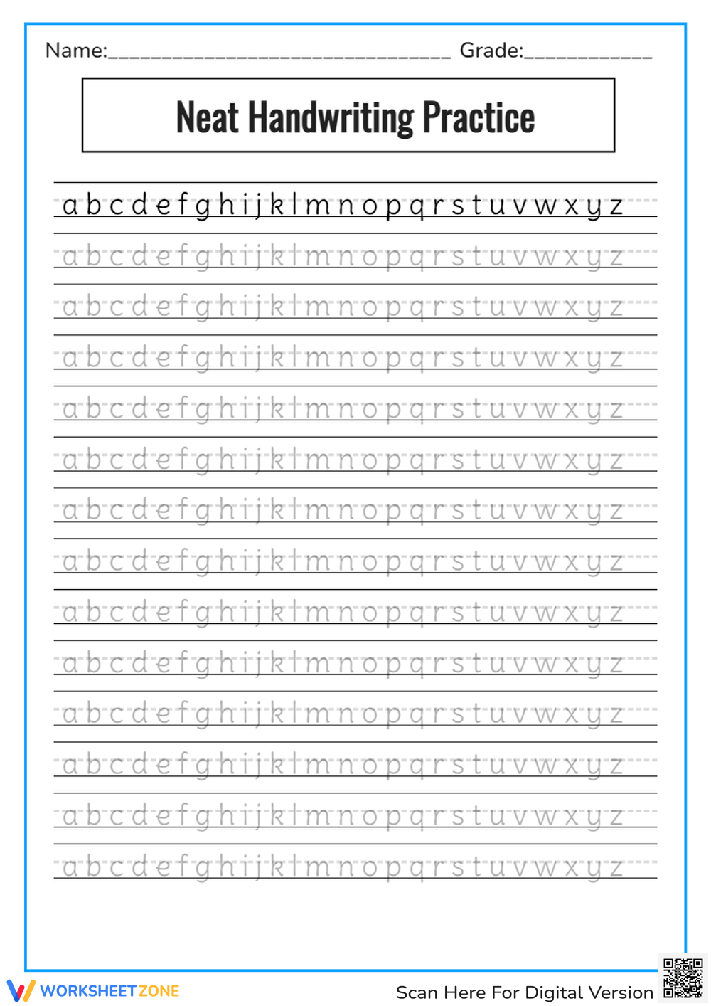 Tracing Worksheets