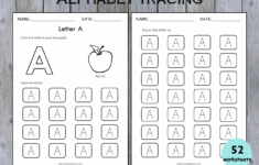 Uppercase Alphabet Tracing And Writing Worksheets For Toddlers Worksheets Library
