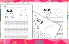 Uppercase Alphabet Tracing Worksheets Preschool Kindergarten Handwriting Made By Teachers