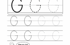 Uppercase Letter G Tracing Worksheet Doozy Moo