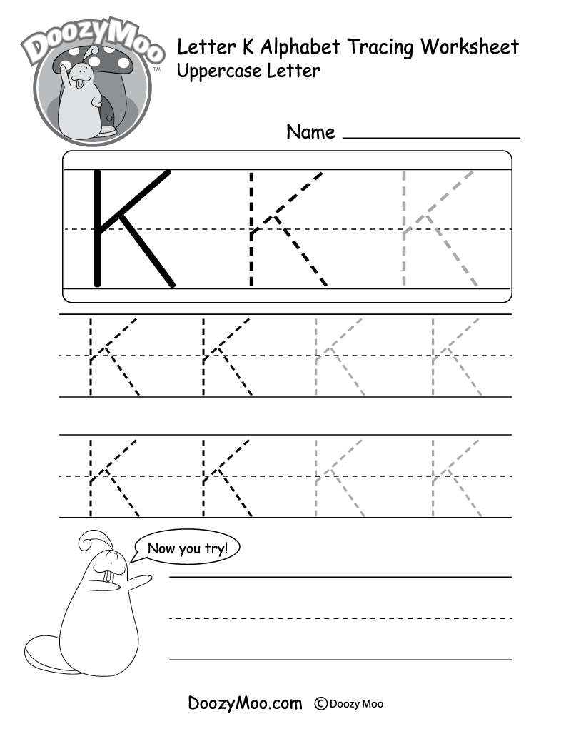 Free Pre K Letter Tracing Worksheets