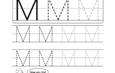 Uppercase Letter M Tracing Worksheet Doozy Moo