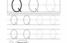 Uppercase Letter Q Tracing Worksheet Doozy Moo