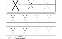 Uppercase Letter X Tracing Worksheet Doozy Moo