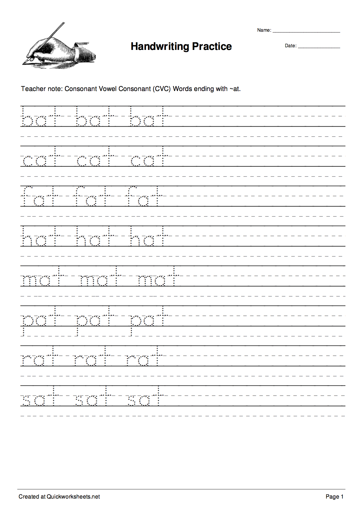 Create Your Own Letter Tracing Worksheets